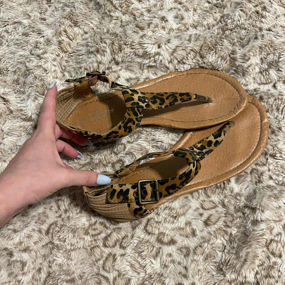 Cheetah sandals